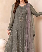 Flossie Dark Grey Chiffon Suit