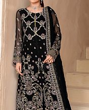 Flossie Black Chiffon Suit- Pakistani Chiffon Dress