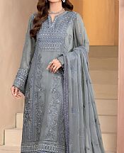 Flossie Slate Grey Chiffon Suit- Pakistani Chiffon Dress