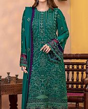 Teal Green Chiffon Suit