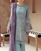 Sky Blue Chiffon Suit- Pakistani Chiffon Dress