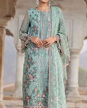 Turquoise Chiffon Suit