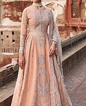 Flossie Peach Organza Suit- Pakistani Chiffon Dress
