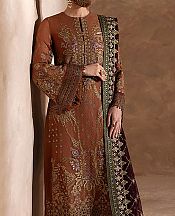 Brown Chiffon Suit