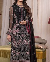 Flossie Black Chiffon Suit- Pakistani Designer Chiffon Suit