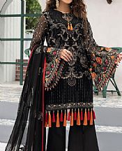 Flossie Black Chiffon Suit- Pakistani Chiffon Dress