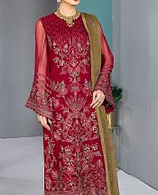 Scarlet Chiffon Suit