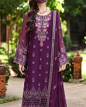 Flossie Plum Purple Chiffon Suit- Pakistani Chiffon Dress