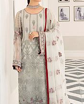 Light Grey Chiffon Suit- Pakistani Chiffon Dress