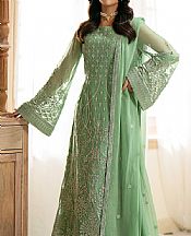 Dark Sea Green Chiffon Suit