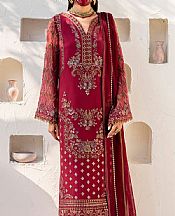 Cardinal Chiffon Suit