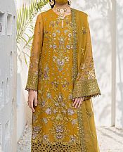 Mustard Chiffon Suit