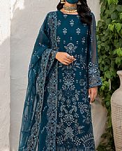 Teal Blue Chiffon Suit