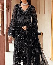 Flossie Black Chiffon Suit- Pakistani Designer Chiffon Suit