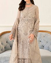 Flossie Beige Chiffon Suit- Pakistani Chiffon Dress