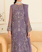 Flossie Lavender Chiffon Suit- Pakistani Designer Chiffon Suit