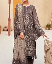 Dusty Grey Chiffon Suit- Pakistani Chiffon Dress