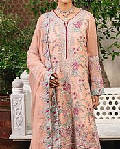 Freesia Peach Chiffon Suit- Pakistani Designer Chiffon Suit