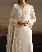 Freesia White Chiffon Suit- Pakistani Designer Chiffon Suit
