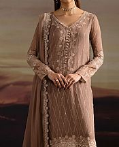 Freesia Pastel Brown Chiffon Suit- Pakistani Chiffon Dress