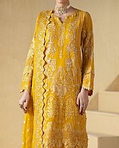 Freesia Mustard Chiffon Suit- Pakistani Designer Chiffon Suit