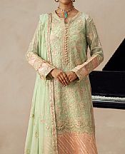 Freesia Light Green Chiffon Suit- Pakistani Designer Chiffon Suit