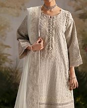 Freesia Light Grey Chiffon Suit- Pakistani Designer Chiffon Suit