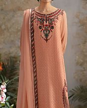 Freesia Peach Chiffon Suit- Pakistani Chiffon Dress