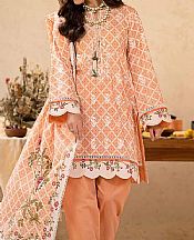 Gul Ahmed Peach Lawn Suit- Pakistani Lawn Dress