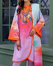 Gul Ahmed Lilac Lawn Suit- Pakistani Designer Lawn Suits