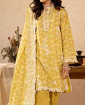 Gul Ahmed Lemon Lawn Suit- Pakistani Designer Lawn Suits
