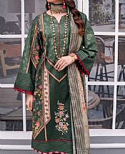 Gul Ahmed Green Lawn Suit- Pakistani Lawn Dress