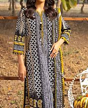 Gul Ahmed Black/White Lawn Suit- Pakistani Lawn Dress