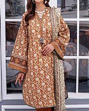 Gul Ahmed Rust Lawn Suit- Pakistani Lawn Dress