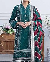 Gul Ahmed Teal Lawn Suit- Pakistani Lawn Dress