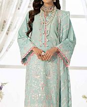 Gul Ahmed Light Turquoise Lawn Suit- Pakistani Lawn Dress