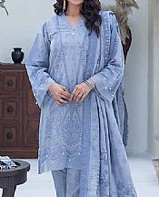Gul Ahmed Cadet Blue Jacquard Suit- Pakistani Lawn Dress
