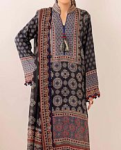 Charcoal Grey Raw Silk Suit