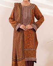 Orange Raw Silk Suit