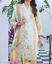 Gul Ahmed Off-white Lawn Suit (2 Pcs)- Pakistani Designer Lawn Suits