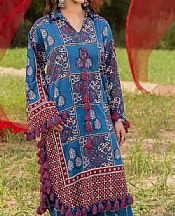 Denim Blue Lawn Suit (2 Pcs)