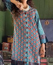 Dark Turquoise Khaddar Suit- Pakistani Winter Dress