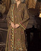Gul Ahmed Brown Karandi Suit- Pakistani Winter Dress