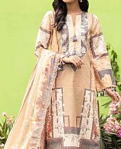 Tan Cambric Suit- Pakistani Designer Lawn Dress