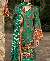 Gul Ahmed Emerald Green Khaddar Suit- Pakistani Winter Clothing