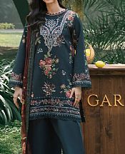 Garnet Charcoal Lawn Suit- Pakistani Designer Lawn Suits