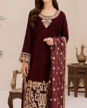 Garnet Jugnu- Pakistani Designer Chiffon Suit