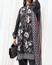 Gul Ahmed Dark Grey Lawn Suit- Pakistani Lawn Dress