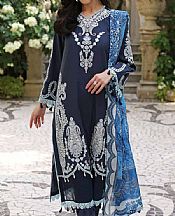 Midnight Blue Lawn Suit- Pakistani Lawn Dress
