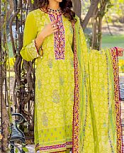 Lime Green Lawn Suit- Pakistani Lawn Dress